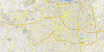 Mapa Dżakarta drodze