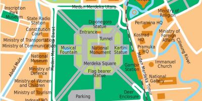Mapa biurowych Dżakarta