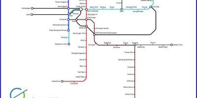 Dżakarta LRT mapie