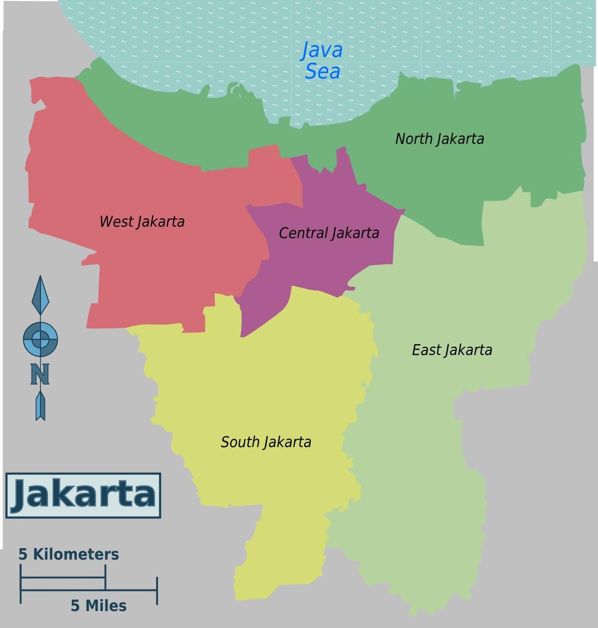 stolica Indonezji na mapie