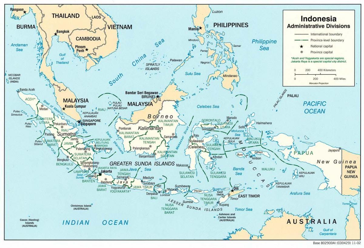Dżakarta Indonezja na mapie świata