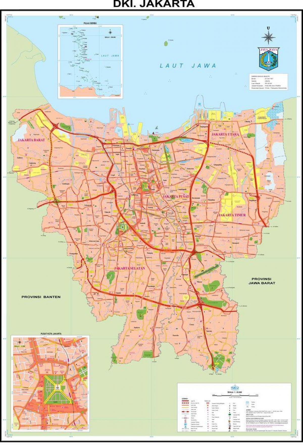 mapa Stare miasto Dżakarta