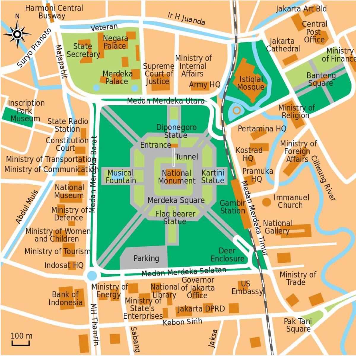 mapa biurowych Dżakarta