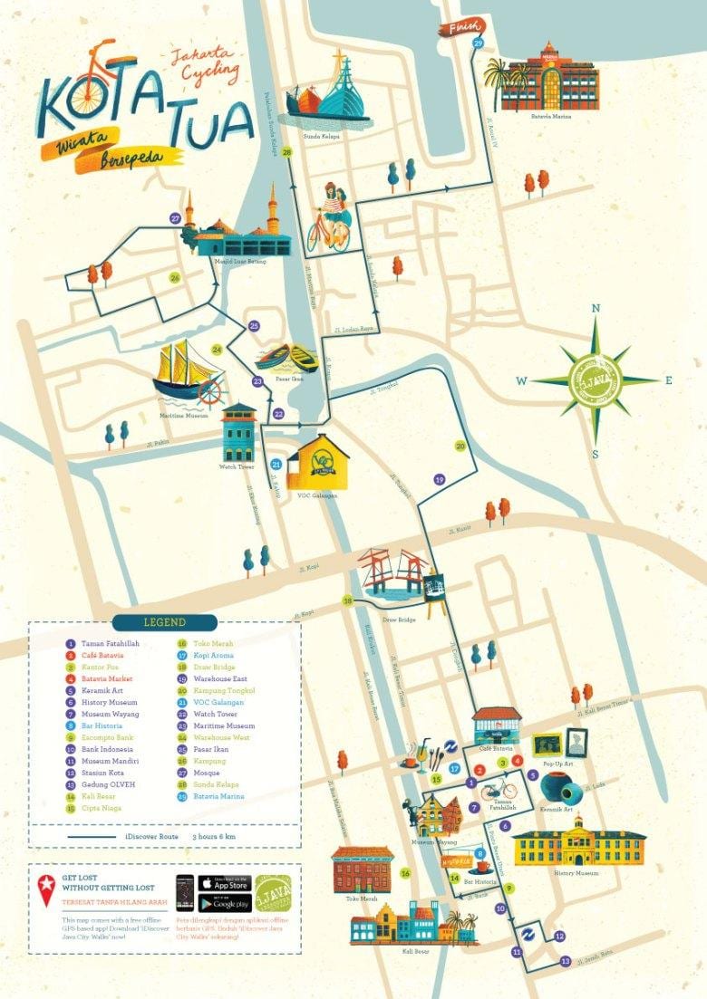mapa kota-Dżakarta