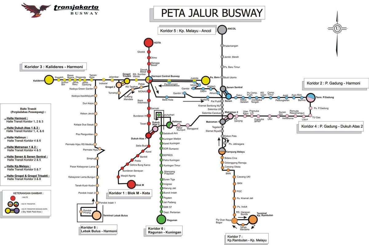 Dżakarta mapa