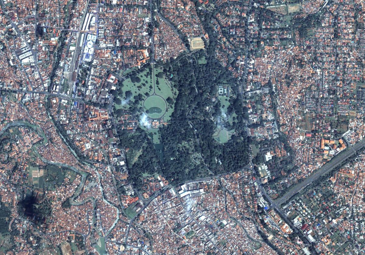 mapa satelitarna Dżakarta 
