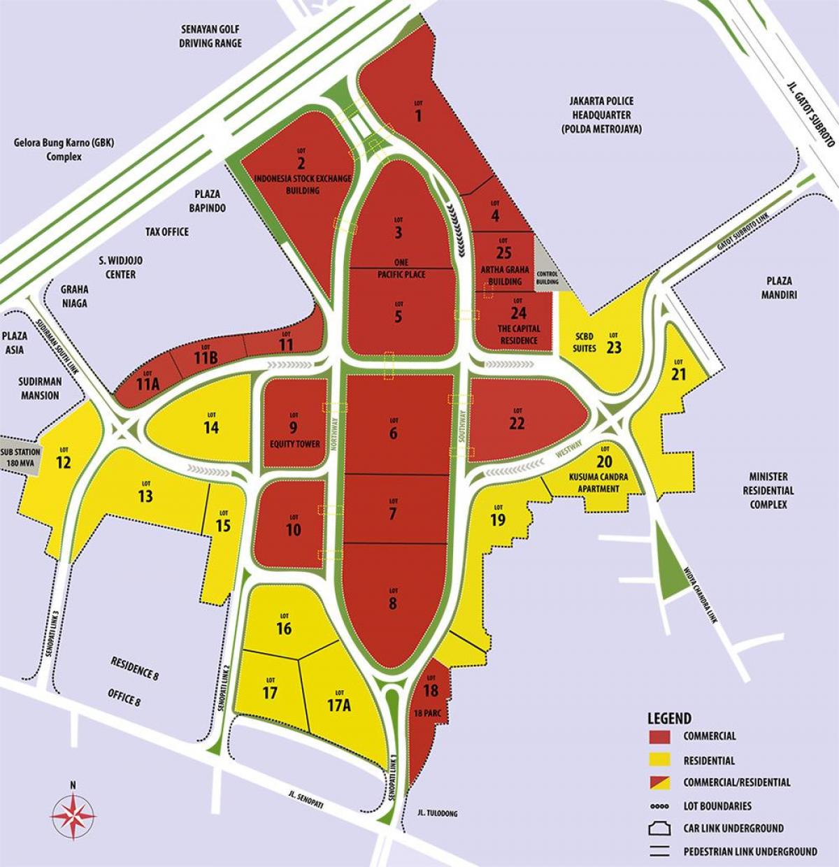 mapa скбр Dżakarta