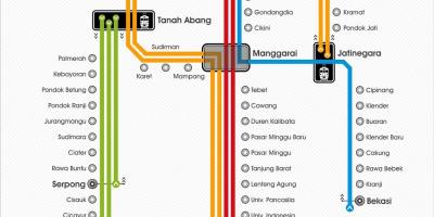 Mapa CL Dżakarta