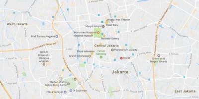 Mapa Dżakarta Chinatown
