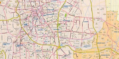 Mapa Dżakarta ulica