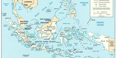 Dżakarta Indonezja na mapie świata