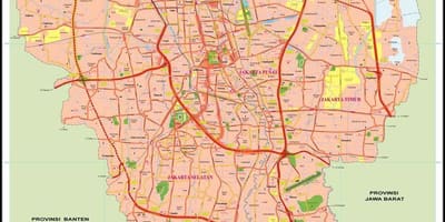 Mapa Stare miasto Dżakarta