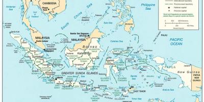 Dżakarta Indonezja na mapie świata