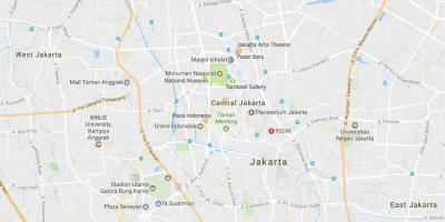 Mapa handlowych Dżakarta