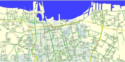 Mapa Бекаси