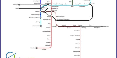 Dżakarta LRT mapie