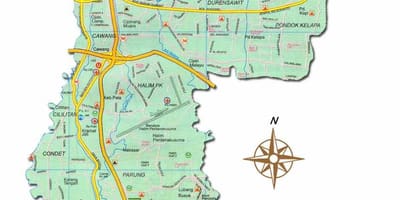 Mapa Dżakarta Tomek lengkap